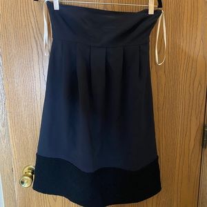 Vera Wang strapless bandeau dress